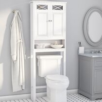 Black slim bathroom cabinet